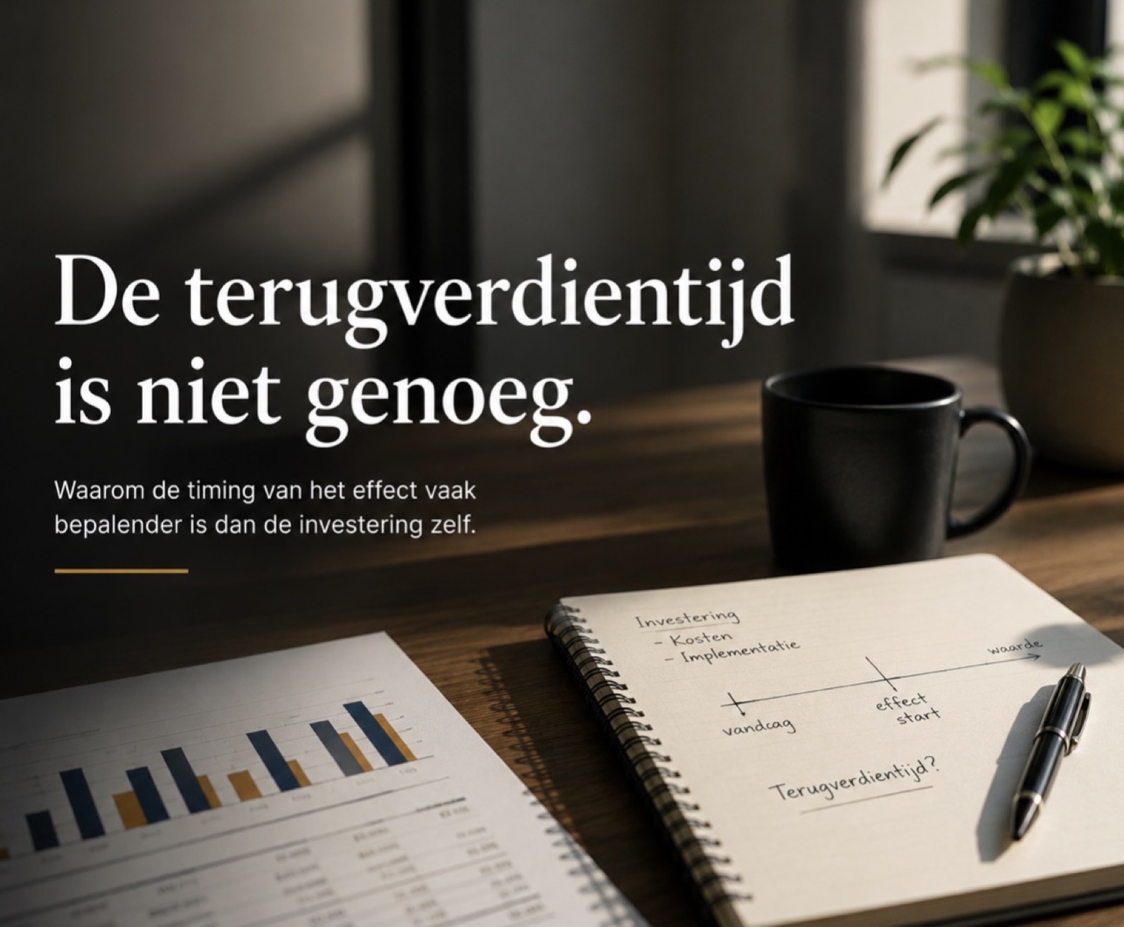 De terugverdientijd is niet genoeg. Ook de timing van het effect telt.